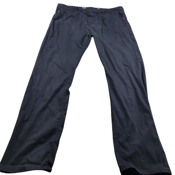 AG Adriano Goldschmied Jeans Mens 38x32 Black Everett Slim Straight Pants - Picture 1 of 7